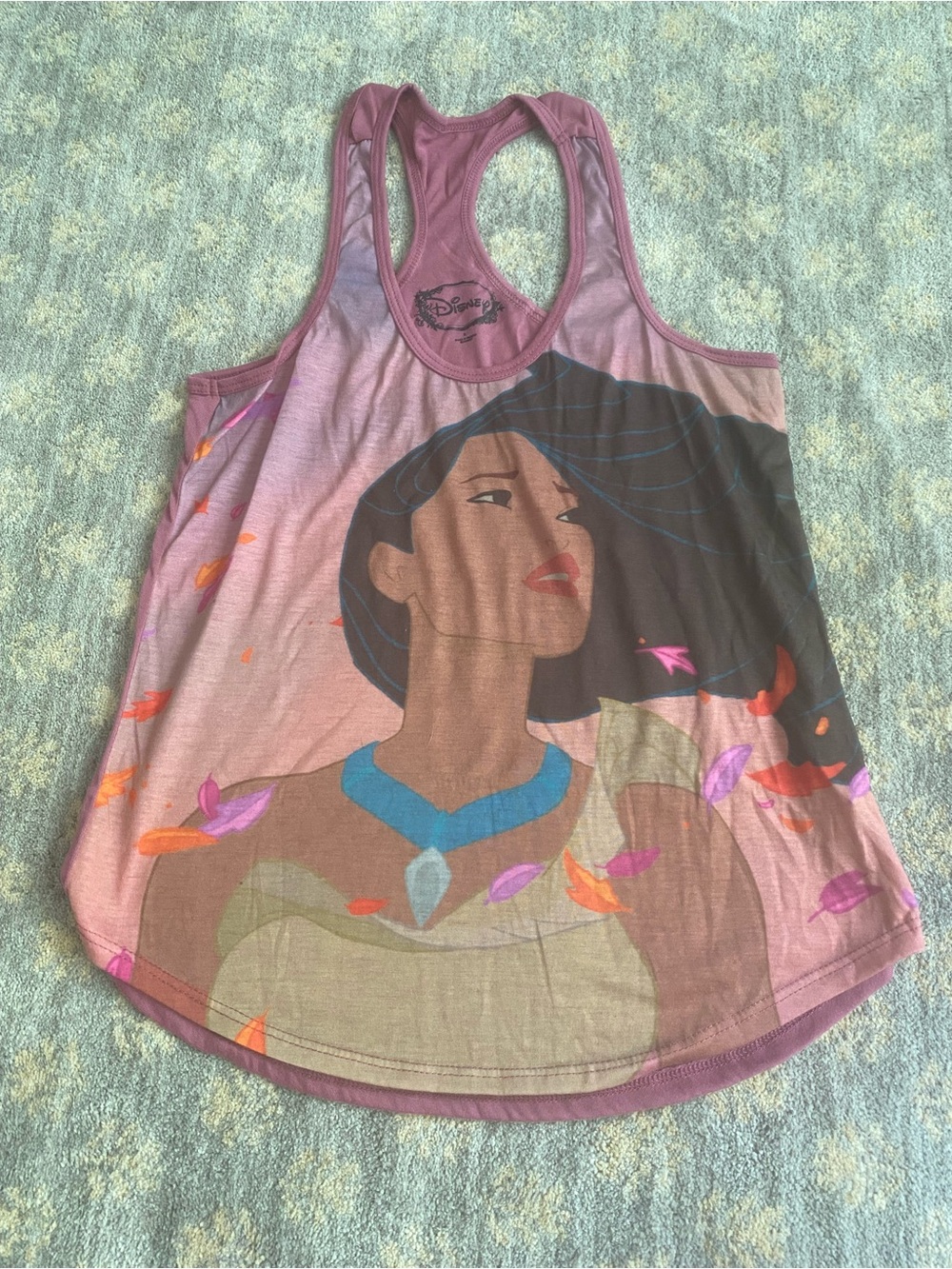 Disney Purple-Pink Pocahontas Racerback Tank Top